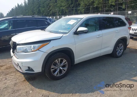 2016 Toyota Highlander Le Plus V6 z USA, uszkodzony, nr VIN 5TDBKRFH9GS235444
